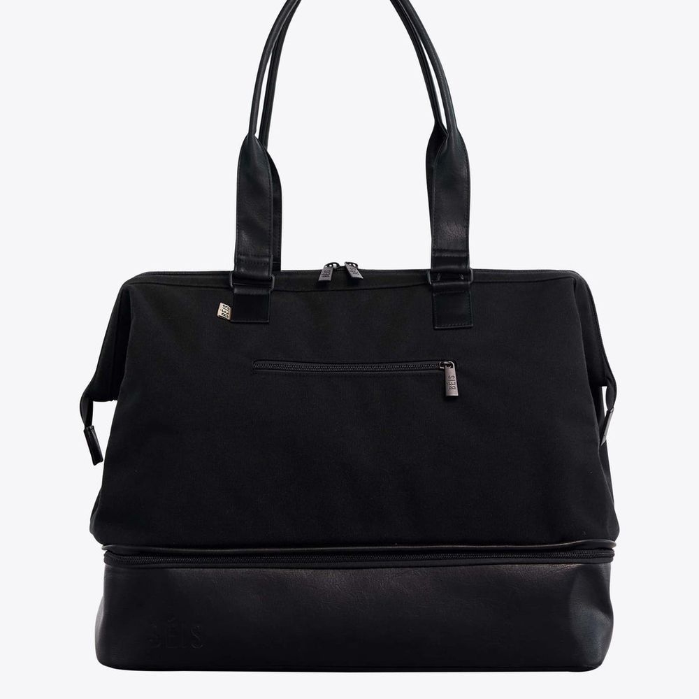 BEIS Black Leather Accent Bag